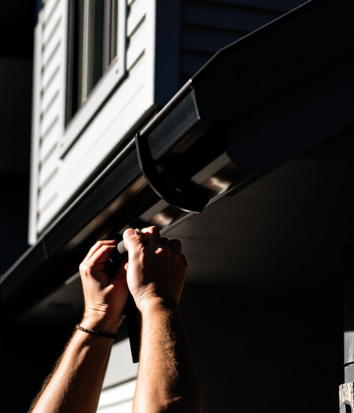 Gutter craftsmanship detail